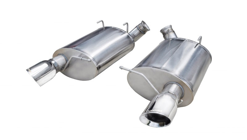 Corsa 11-12 Ford Mustang Shelby GT500 5.4L V8 Polished Sport Axle-Back Exhaust - DTX Performance