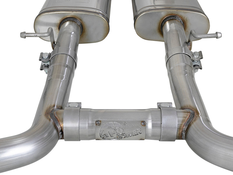 aFe MACH Force-Xp 2-1/2in 304 SS Cat-Back Exhaust 15-19 Dodge Challenger V6-3.6L - Raw Tip - DTX Performance