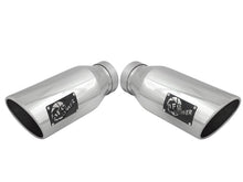 Load image into Gallery viewer, aFe Large Bore-HD 4in 409 Stainless Steel DPF-Back Exhaust w/Polished Tips 15-16 Ford Diesel Truck - DTX Performance