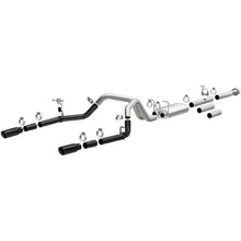 Load image into Gallery viewer, MagnaFlow 11-19 Chevrolet Silverado 2500/3500 HD V8-6.0L Dual Split Cat-Back Exhaust w/Black Tips - DTX Performance