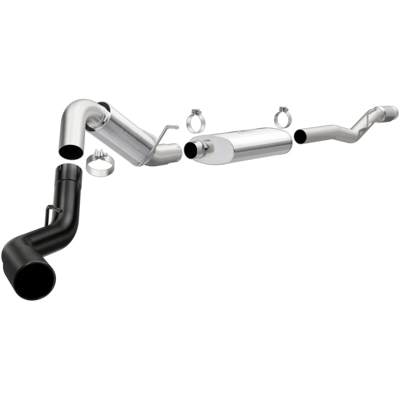 MagnaFlow 14-18 Chevrolet Silverado 1500 4in Single Exit Stainless Steel Cat-Back Exhaust w/Blk Tip - DTX Performance