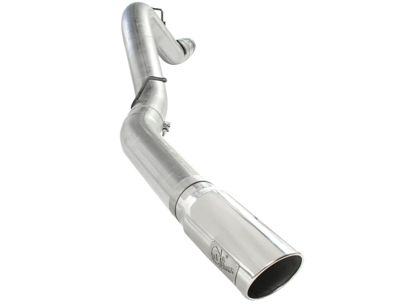 aFe Atlas Exhaust 5in DPF-Back Al Steel 11-13 GM Diesel Trucks V8-6.6L (td) LML (Pol Tip) - DTX Performance