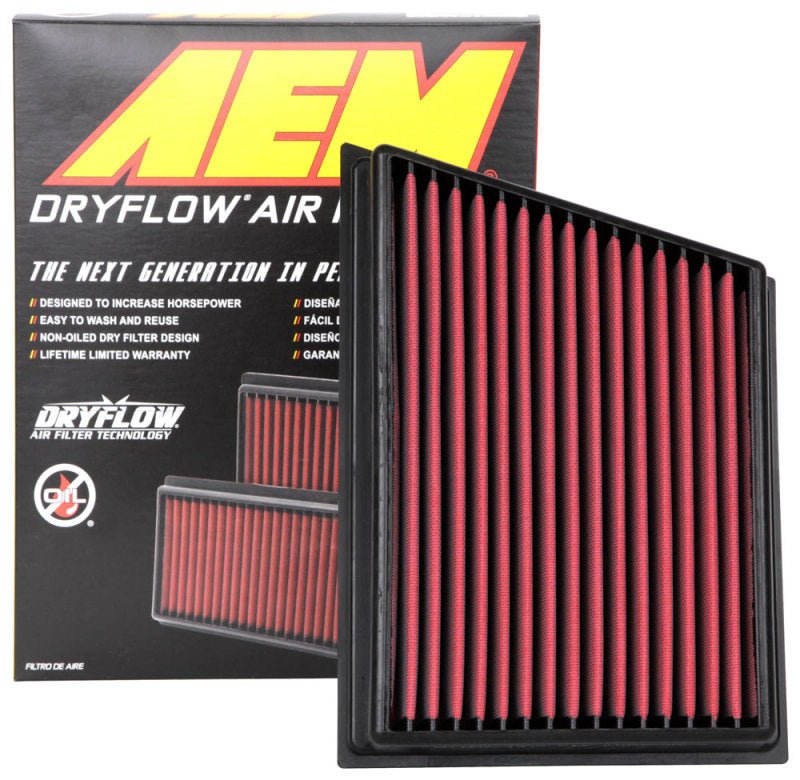 AEM 2011 GMC SIERRA 2500 HD 6.6L Dryflow Round Straight Air Filter - DTX Performance