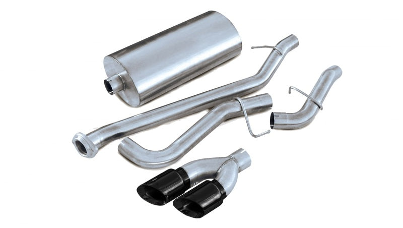 Corsa 02-06 Chevrolet Avalanche 5.3L V8 3in Sport Cat-Back Exhaust w/ twin 4in Black Tips - DTX Performance