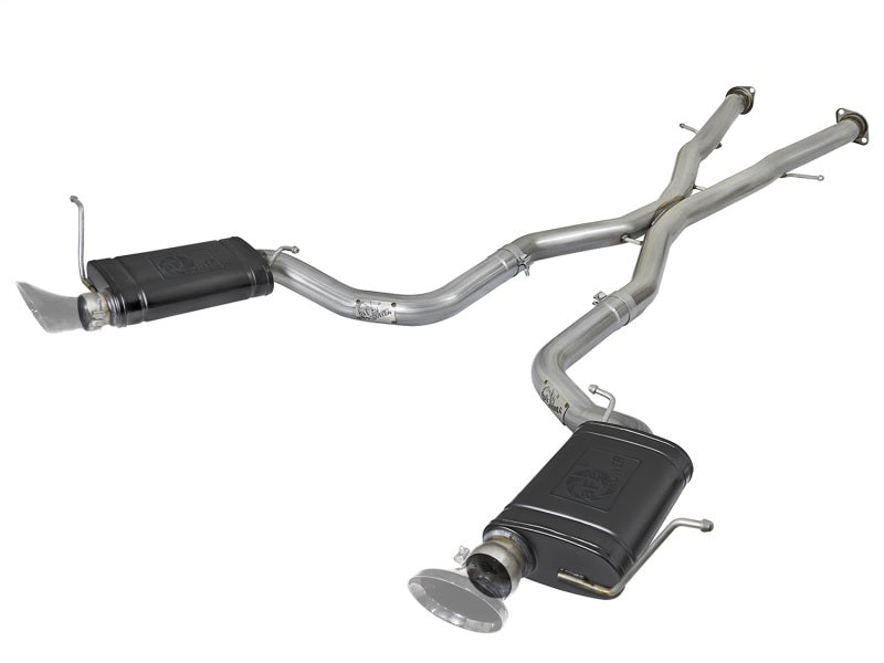 aFe MACHForce XP 12-17 Jeep Grand Cherokee WK2 SRT8 V8-6.4L 304SS Cat-Back Exhaust w/o Resonator - DTX Performance