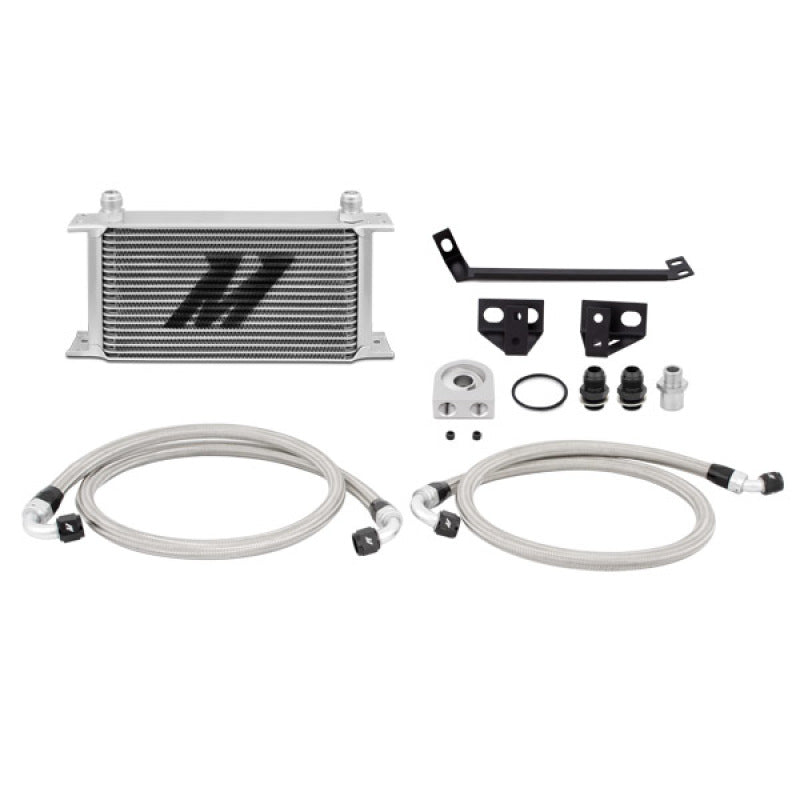 Mishimoto 15 Ford Mustang EcoBoost Non-Thermostatic Oil Cooler Kit - Silver - DTX Performance