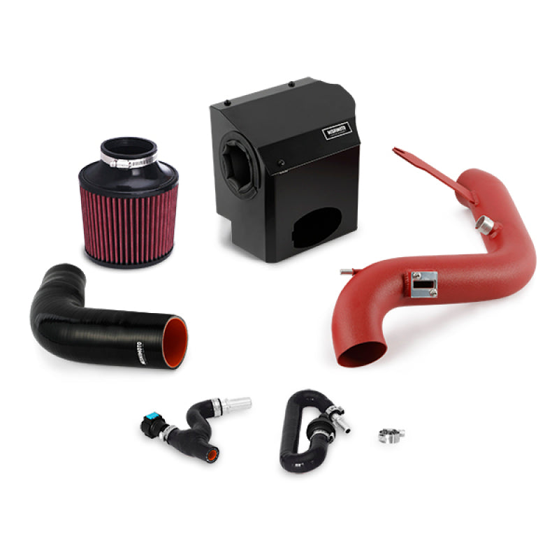 Mishimoto 2016 Ford Fiesta ST 1.6L Performance Air Intake Kit - Wrinkle Red - DTX Performance