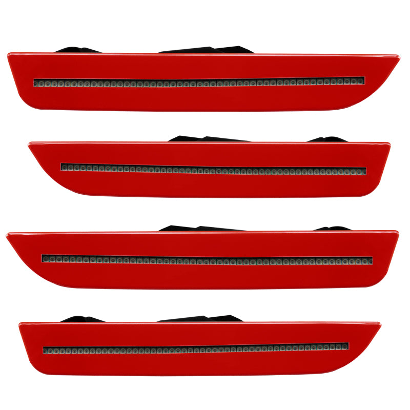 Oracle 10-14 Ford Mustang Concept Sidemarker Set - Tinted - Red Candy 2 Metallic (RZ) - DTX Performance