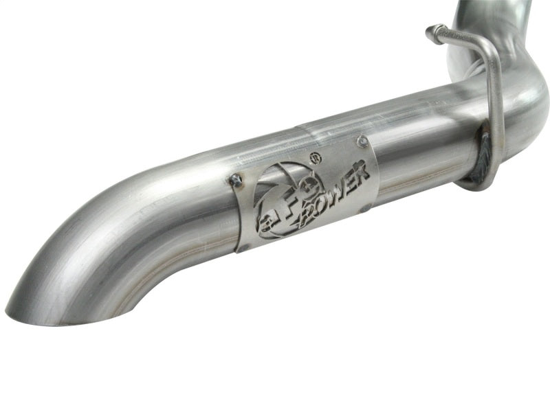 aFe MACHForce XP Exhaust Cat-Back SS-409 04-06 Jeep Wrangler TJ Unl L6 4.0L 2.5in Off-Road No Tip - DTX Performance