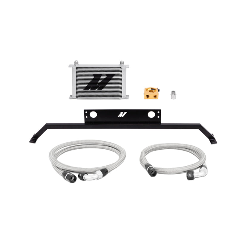 Mishimoto 11-14 Ford Mustang GT 5.0L Oil Cooler Kit - Silver - DTX Performance