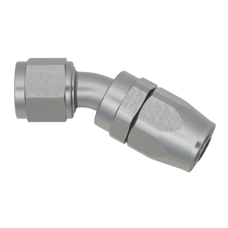 DeatschWerks 10AN Female Swivel 30-Degree Hose End CPE - Anodized Titanium - DTX Performance