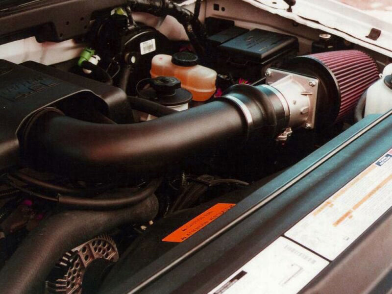 Airaid 97-03 Ford F-150/97-04 Expedition 4.6/5.4L CL Intake System w/ Black Tube (Oiled / Red Media) - DTX Performance