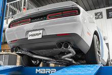 Load image into Gallery viewer, MBRP 15-16 Dodge Challenger RT 5.7L T304 SS 3in Dual Rear Cat-back CF Quad Tips - Street - DTX Performance