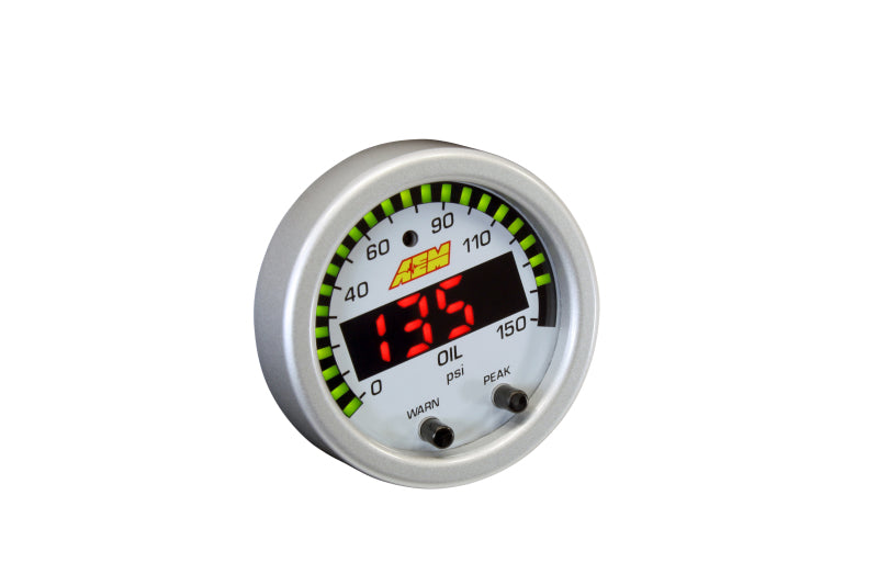 AEM X-Series 0-150 Oil Pressure Gauge Kit - DTX Performance