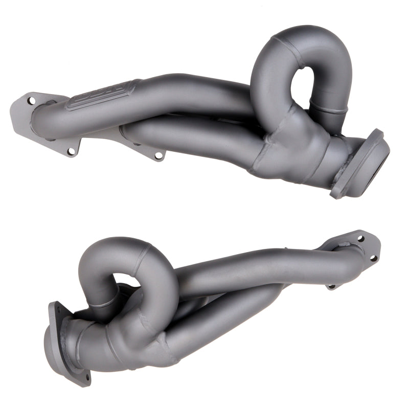 BBK 14-18 GM Truck 5.3/6.2 1 3/4in Shorty Tuned Length Headers - Titanium Ceramic - DTX Performance