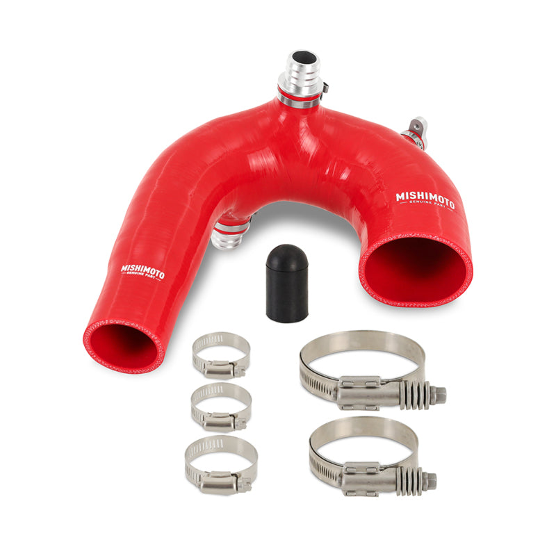 Mishimoto 2016+ Polaris RZR XP Turbo Silicone Intake J-Tube - Red - DTX Performance