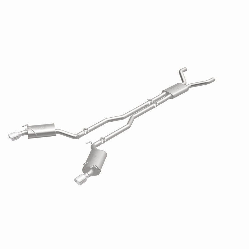 MagnaFlow Cat-Back Stainless Dual Split Rear Exit 4in Polished Tips 11-15 Chevy Camaro 3.6L V6 - DTX Performance