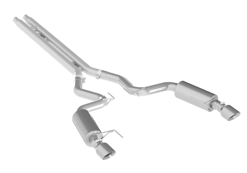 MBRP 15 Ford Mustang GT 5.0 Convertible T409 3in Cat Back Dual Split Rear Exit (Street Version) - DTX Performance