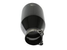 Load image into Gallery viewer, aFe MACH Force-Xp 409 SS Clamp-On Exhaust Tip 2.5in. Inlet / 4.5in. Outlet / 9in. L - Black - DTX Performance