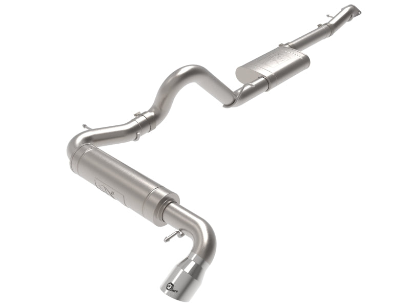 aFe Apollo GT 3in 409 SS Cat-Back Exhaust 2021 Ford Bronco L4-2.3L (t)/V6-2.7L (tt) w/ Polished Tips - DTX Performance