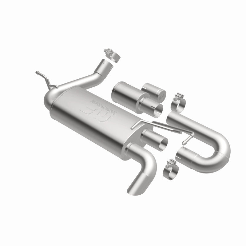 MagnaFlow 07-18 Jeep Wrangler JK Overland Series Axle-Back Exhaust System - DTX Performance