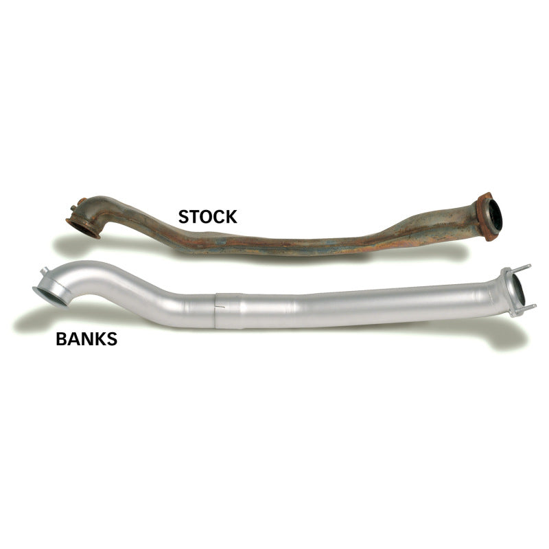 Banks Power 94-97 Ford 7.3L ECLB Monster Exhaust System - SS Single Exhaust w/ Black Tip - DTX Performance