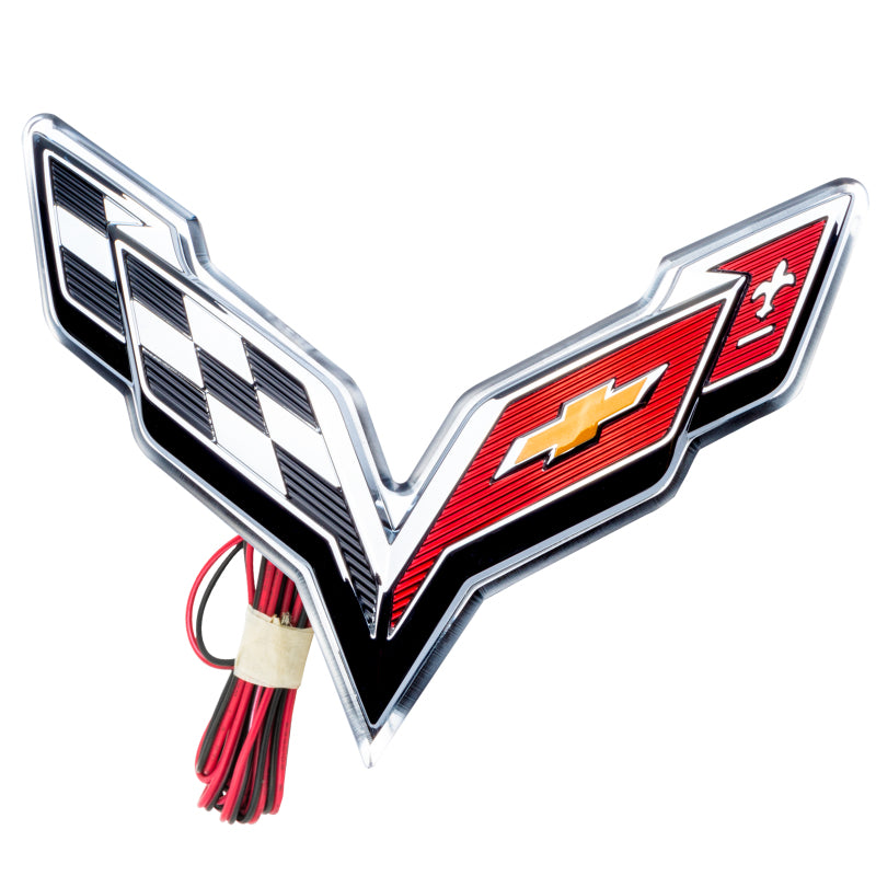 Oracle Corvette C7 Rear Illuminated Emblem - White - DTX Performance