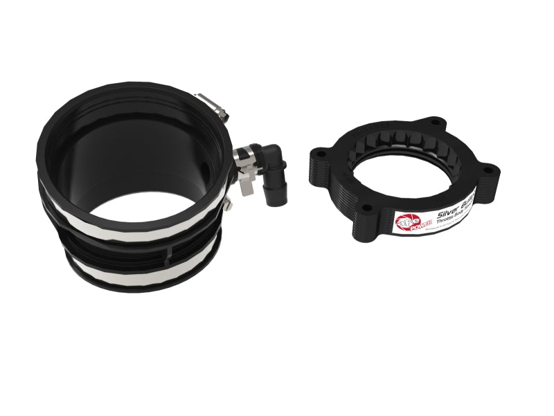 aFe 2020 Vette C8 Silver Bullet Aluminum Throttle Body Spacer / Works With aFe Intake Only - Black - DTX Performance