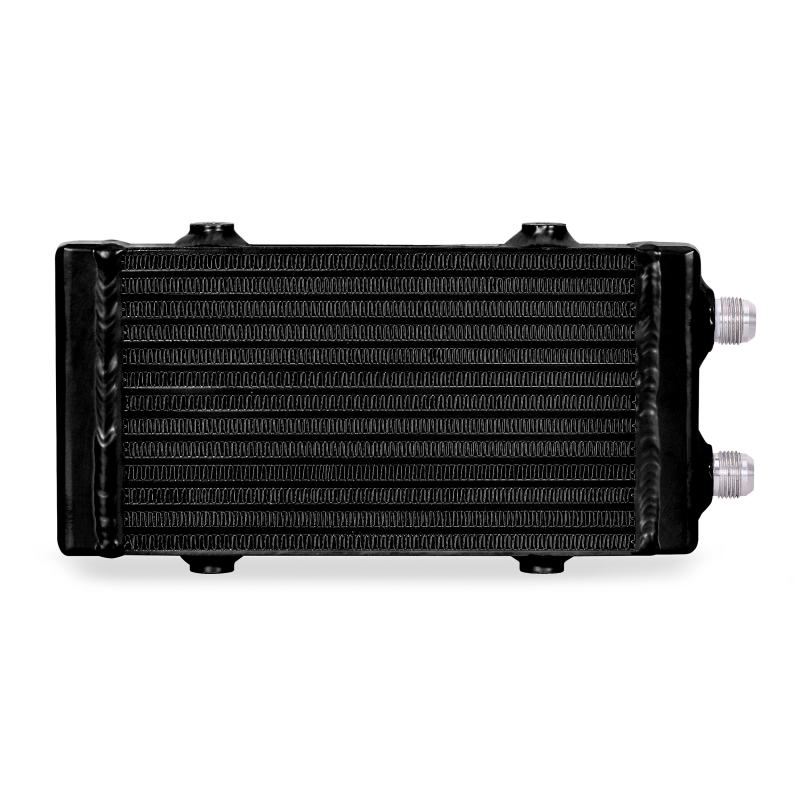 Mishimoto Universal Small Bar and Plate Dual Pass Black Oil Cooler - DTX Performance