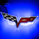 Oracle Chevrolet Corvette C6 Illuminated Emblem - Blue