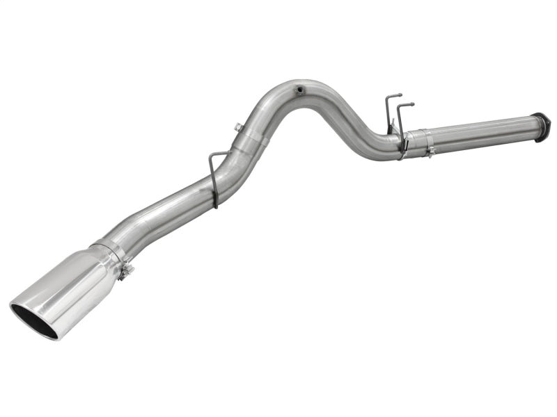 aFe Atlas Exhausts 5in DPF-Back Aluminized Steel Exhaust 2015 Ford Diesel V8 6.7L (td) Polished Tip - DTX Performance