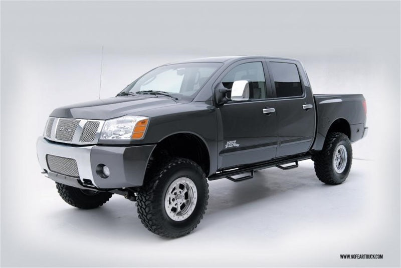 N-Fab Nerf Step 04-15 Nissan Titan Crew Cab - Gloss Black - Cab Length - 3in - DTX Performance