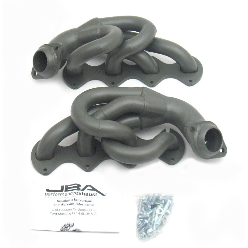 JBA 05-10 Ford Mustang 4.6L 3V 1-5/8in Primary Ti Ctd Cat4Ward Header - DTX Performance