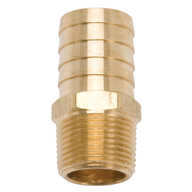 Edelbrock Fitting Brass Hose 1 00In Hose I D X 3/4-14 Pipe for Sb-Chrys Manifolds - DTX Performance