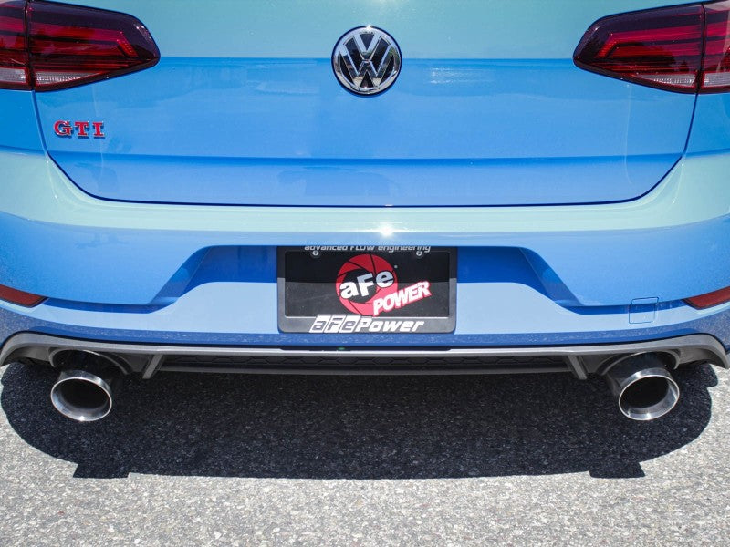 aFe MACHForce XP 3in-2.5in SS Exhaust Cat-Back 18-19 Volkswagen GTI (MK7.5) L4-2.0L (t) - Polished - DTX Performance