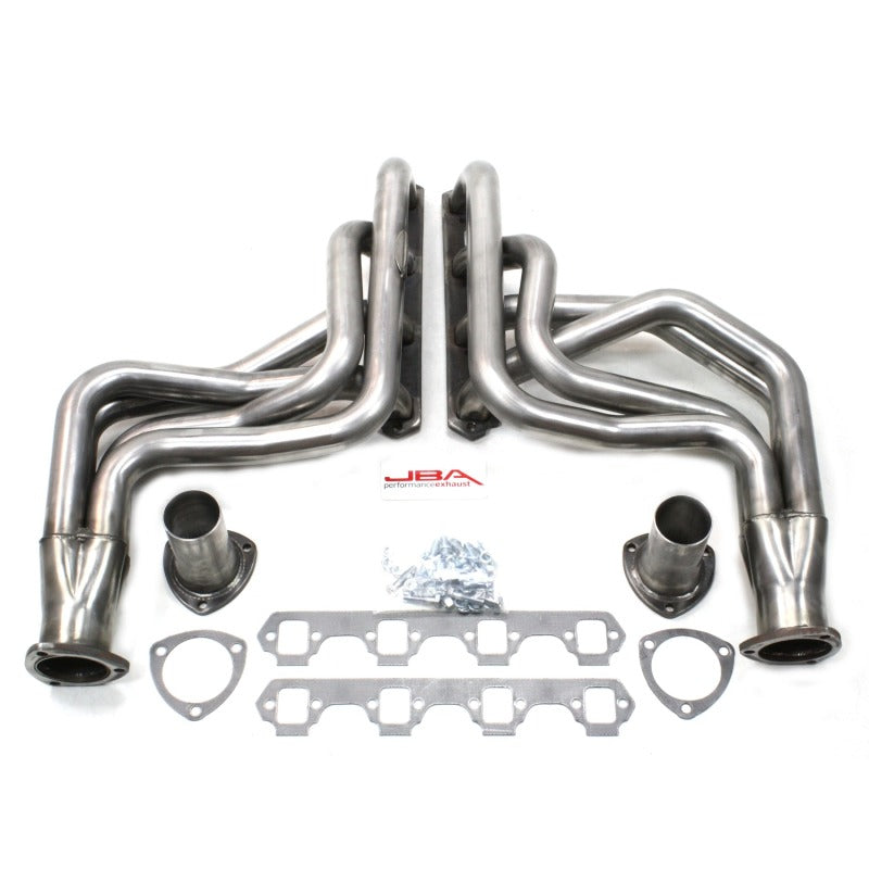 JBA 65-73 Ford Mustang 260-351W (w/Mustang II Suspension) 1-3/4in Primary Raw 409SS Long Tube Header - DTX Performance