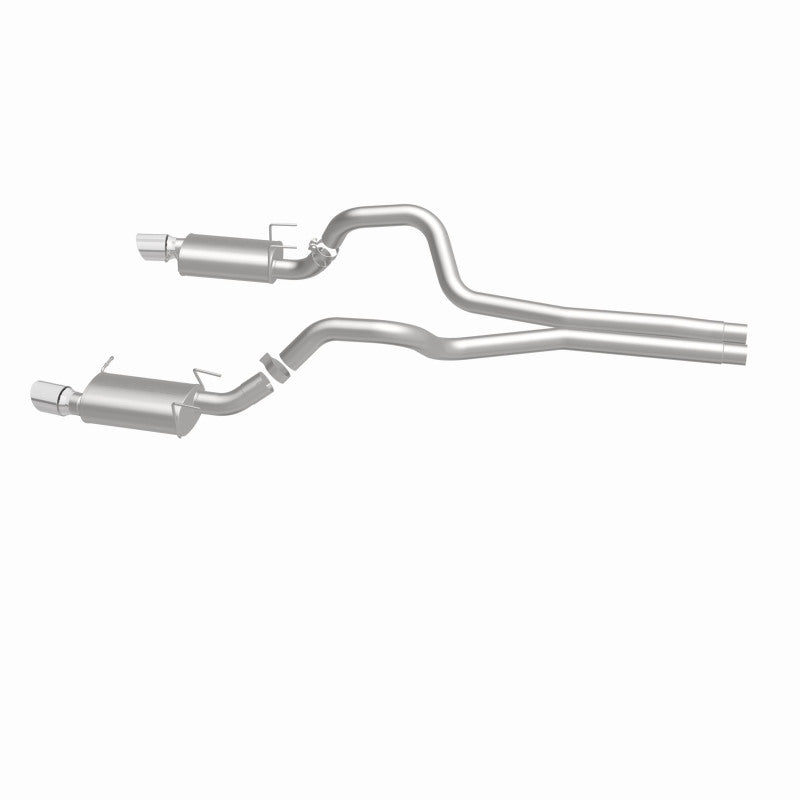 MagnaFlow 13 Ford Mustang Dual Split Rear Exit Stainless Cat Back Performance Exhaust (Street) - DTX Performance