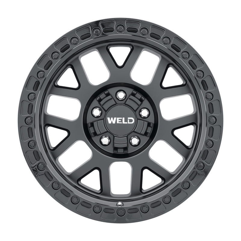 Weld Off-Road W104 17X10 Cinch 5X114.3 5X127 ET-25 BS4.50 Satin Black / Gloss Black 78.1 - DTX Performance