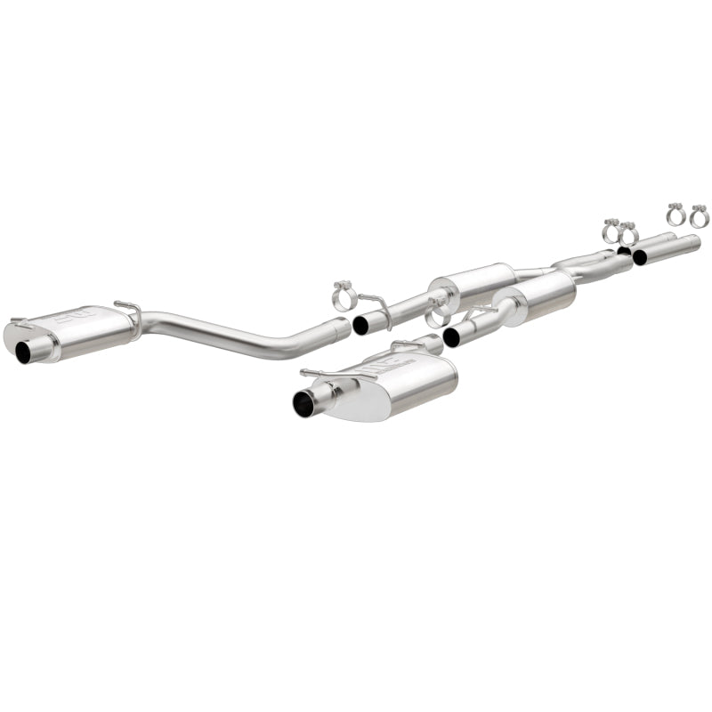 MagnaFlow Cat-Back SS 2.5in Dual Split Rear Exit (OEM Tips) 15-16 Dodge/Chrysler Charger/300 5.7L V8 - DTX Performance