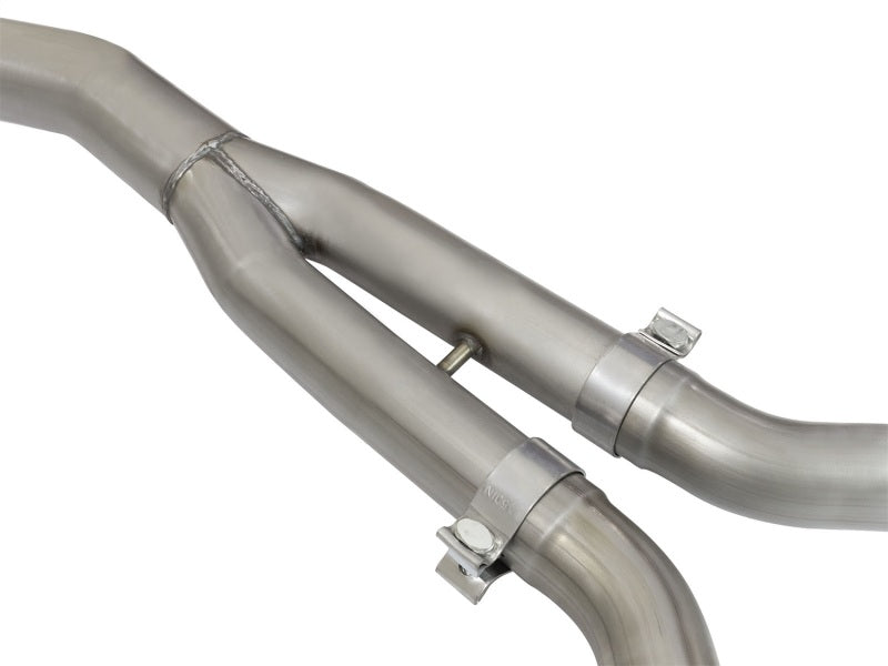 aFe MACHForce XP Exhausts Cat-Back SS-304 EXH w/ Black Tips 15-16 Ford Mustang EcoBoost 2.3L (t) - DTX Performance