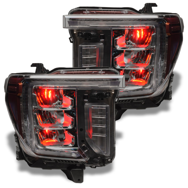 Oracle 19-21 Silverado/Sierra 1500 RGB Demon Eye Headlight Upgrade Kit - ColorSHIFT w/o Controller - DTX Performance