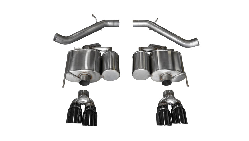 Corsa 16-18 Cadillac ATS-V 3.6T 4in Black Sport Axle-Back Exhaust - DTX Performance