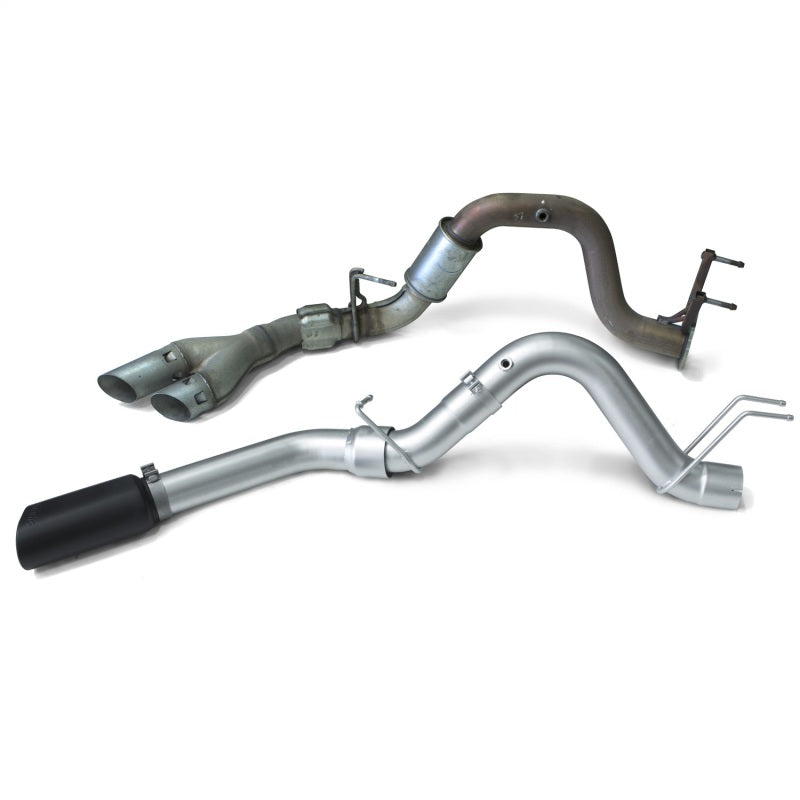 Banks Power 17-19 Ford 6.7L F250-350-450 4in Monster Exhaust System - Single Exit w/ Black Tip - DTX Performance