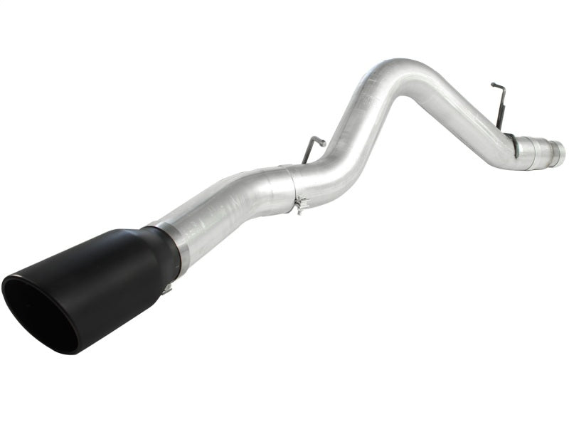 aFe Atlas Exhaust 5in DPF-Back Al Steel 11-13 GM Diesel Trucks V8-6.6L (td) LML (Blk Tip) - DTX Performance