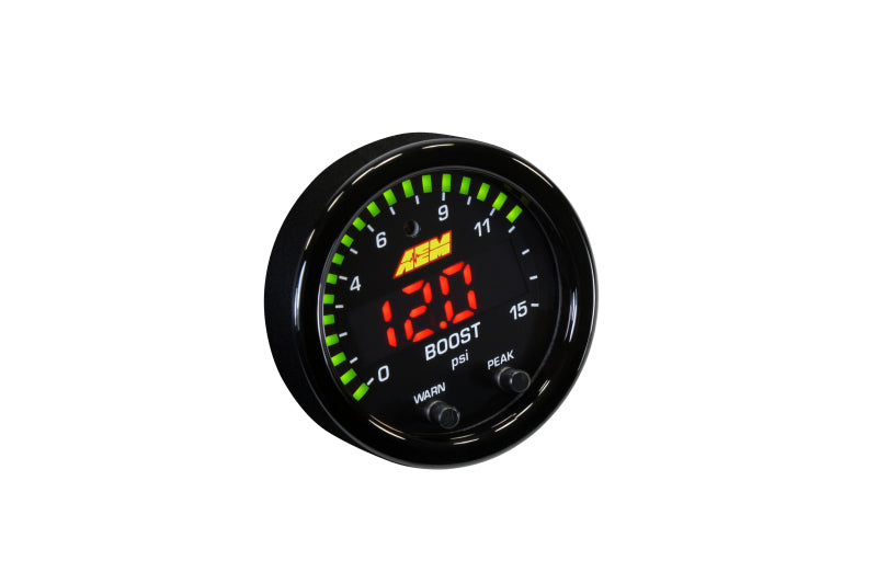 AEM X-Series Pressure 0-15psi Gauge Kit - DTX Performance