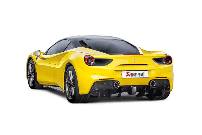 Akrapovic 16-17 Ferrari 488 GTB/488 Spyder Slip-On Line (Titanium) w/ Carbon Tips - DTX Performance