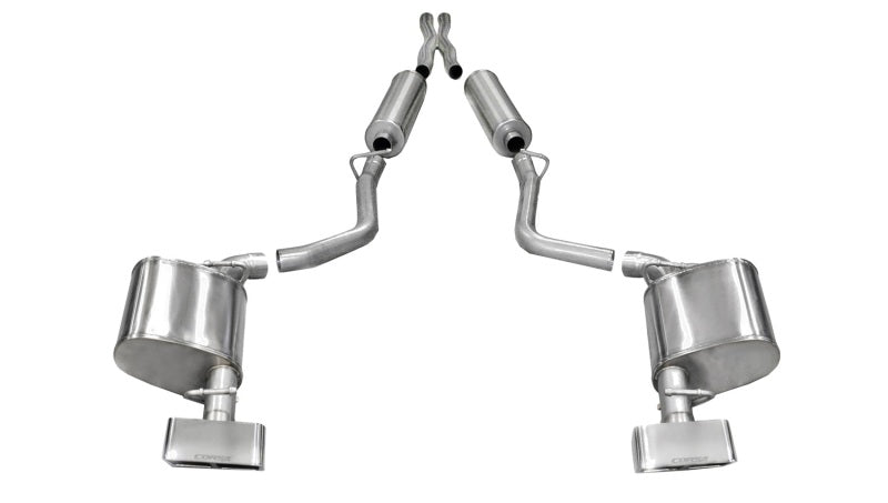 Corsa 11-13 Dodge Challenger R/T 5.7L V8 Polished Xtreme Cat-Back Exhaust - DTX Performance