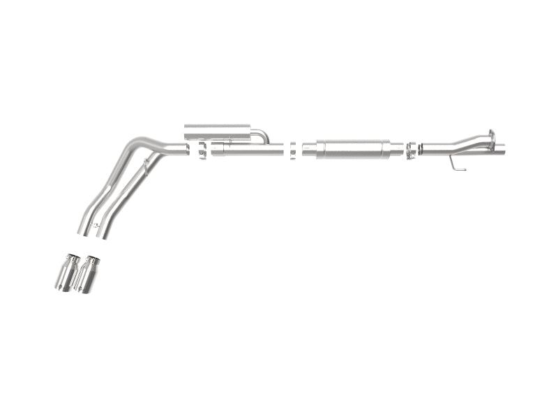 aFe Rebel Series 3in 409 SS Cat-Back Exhaust w/ Polish Tips 17-20 Ford F-250 V8 6.2L - DTX Performance