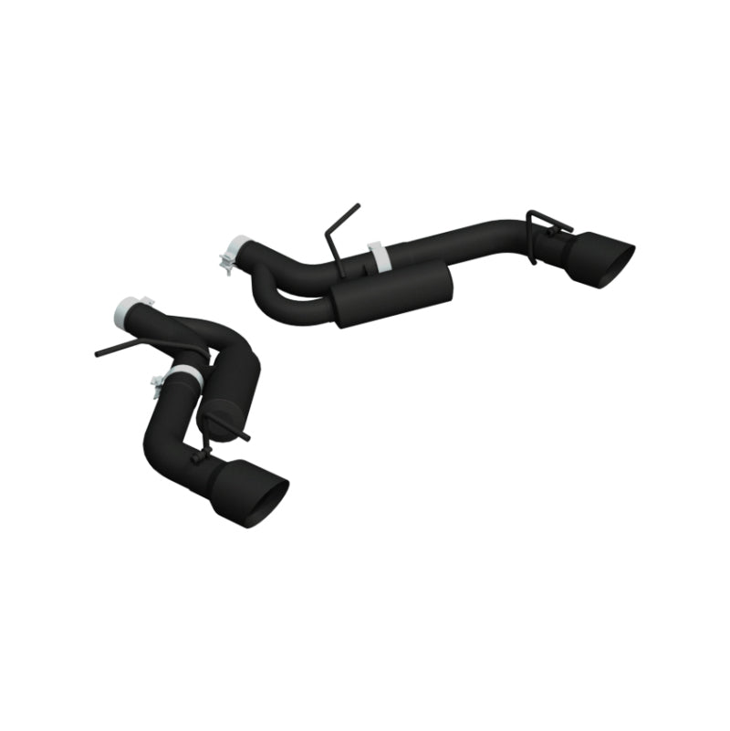 MBRP 16-19 Chevrolet Camaro SS Dual Rear Exit Axle Back w/ 4.5in OD Tips - BLK (Non NPP Models) - DTX Performance