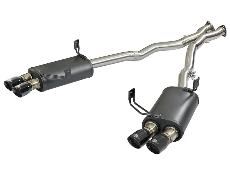 aFe MACH Force-Xp 2-1/2in 304 SS Cat-Back Exhaust w/ Black Tips 05-08 BMW Z4 M Coupe (E86) L6 3.2L - DTX Performance